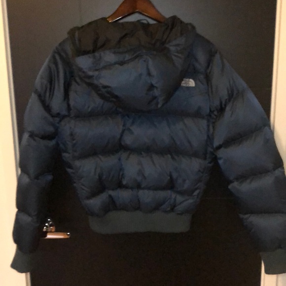 NWOT blue North Face Puffer 100% Down Jacket - M - Picture 7 of 8